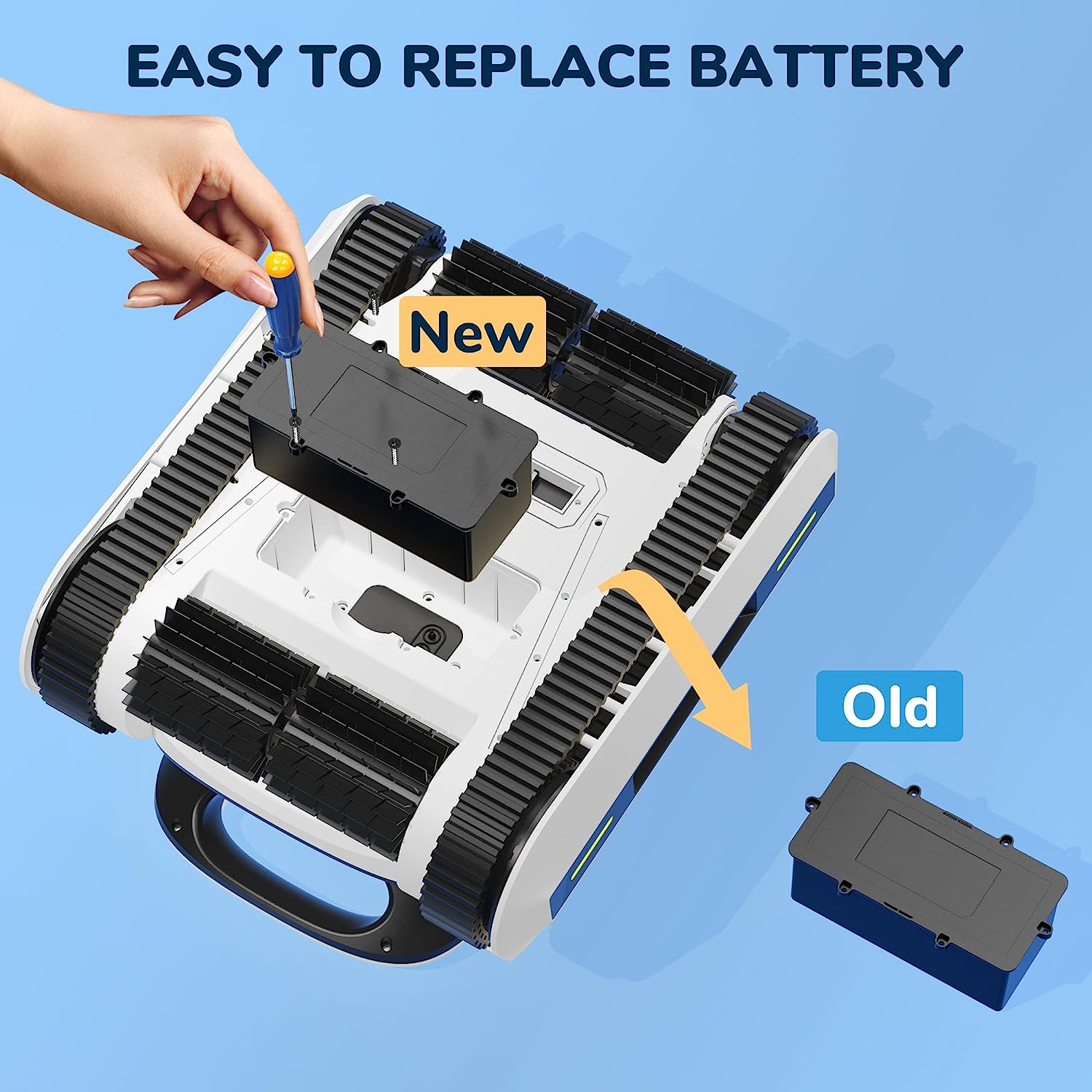 Seauto Seal Cordless Pool Vacuum, Robotic Pool Cleaner